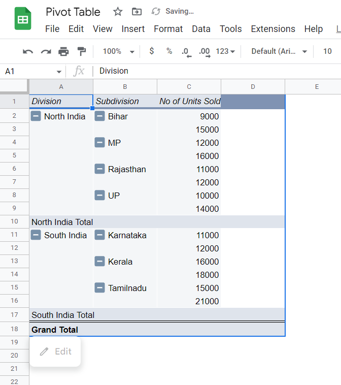 Screenshot 8: Pivot Table 2